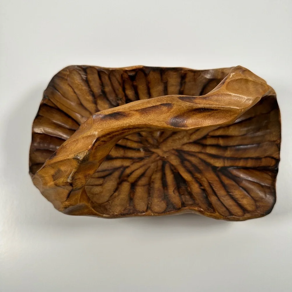 Handcrafted Wooden Art Bowl - Picture 2 of 9